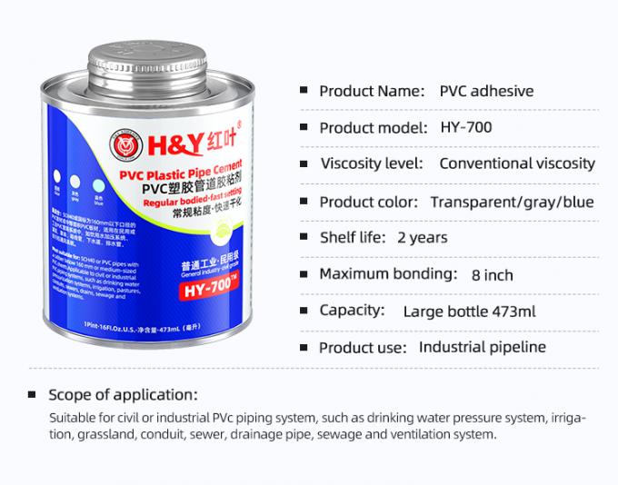 H&YÃ§ÂºÂ¢Ã¥ÂÂ¶ Grey PVC Pipe Adhesive close-up view