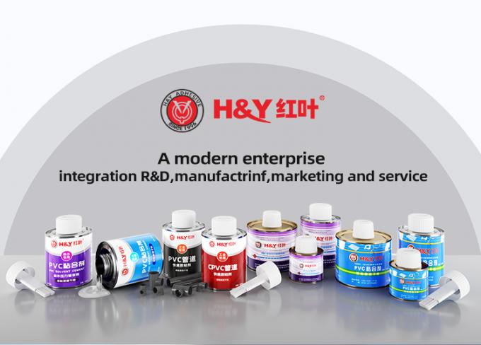 H&Yçº¢å¶ PVC Rubber Mastic Adhesive product packaging and application